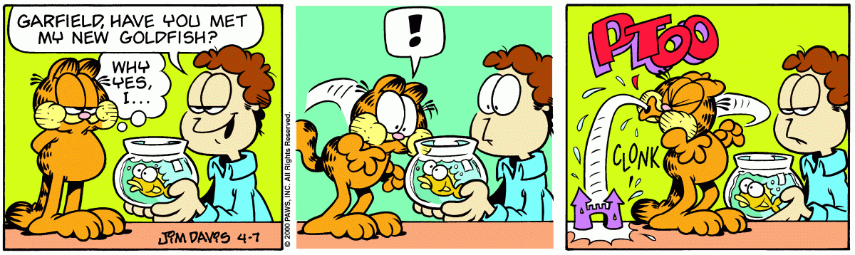 Garfield, April 7, 2000