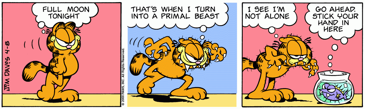 Garfield, April 8, 2000