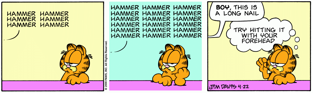 Garfield, April 22, 2000