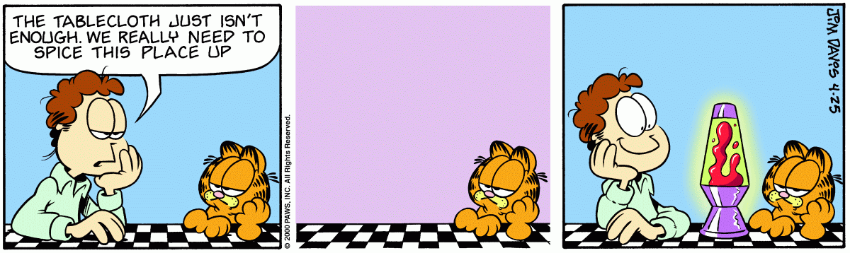 Garfield comic strip for Tuesday, April 25, 2000