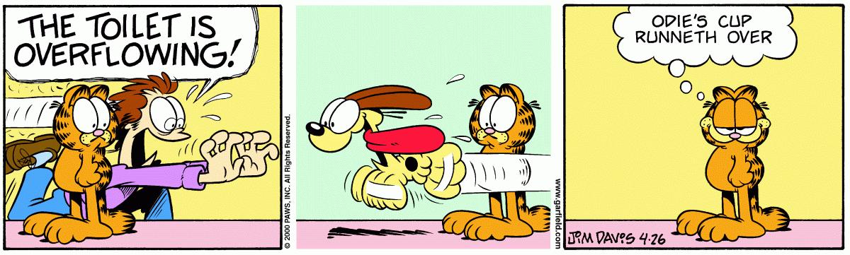 Garfield comic strip for Wednesday, April 26, 2000