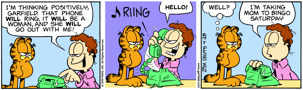 Garfield, April 28, 2000