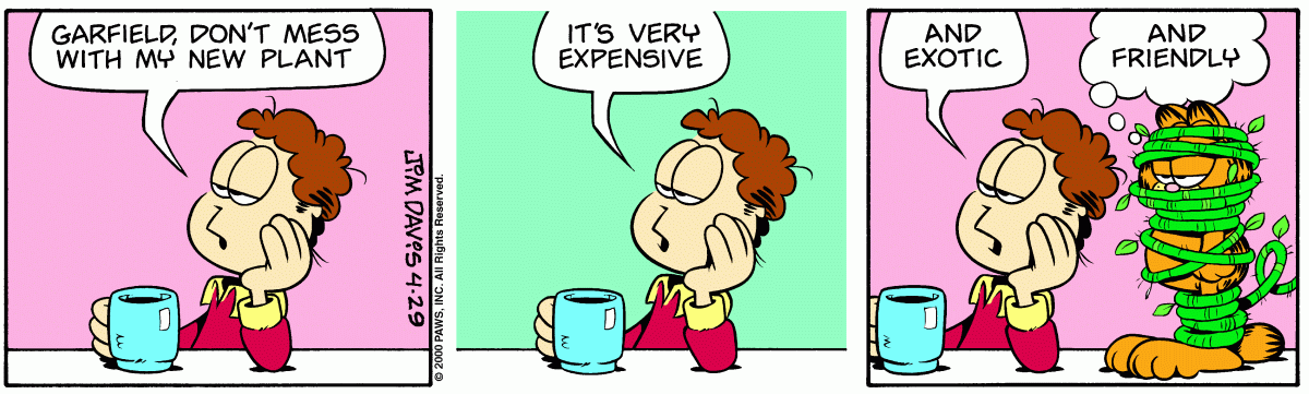 Garfield, April 29, 2000