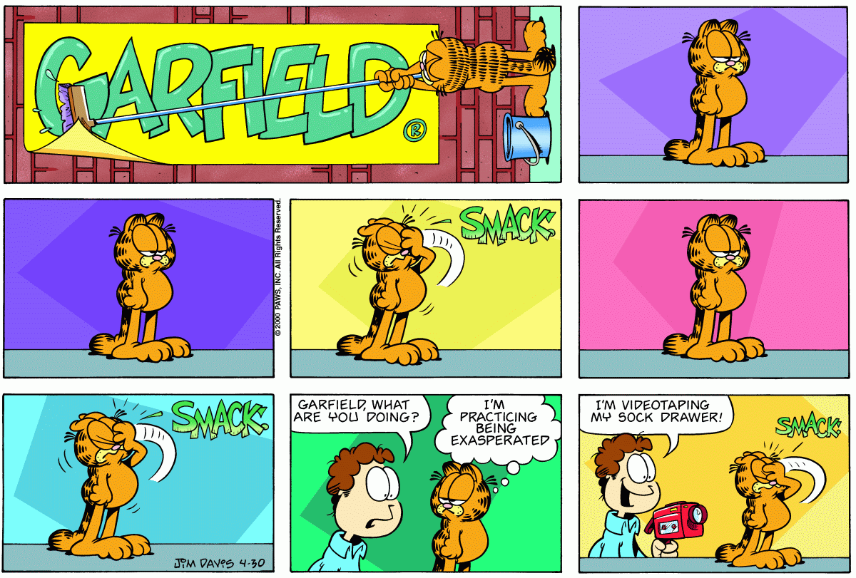 Garfield comic strip for Sunday, April 30, 2000