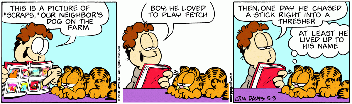 Garfield, May 3, 2000