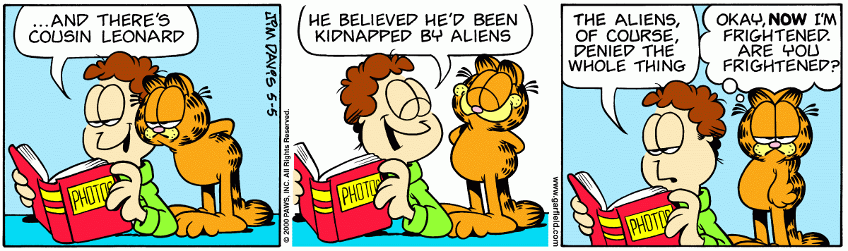 Garfield comic strip for Friday, May 5, 2000