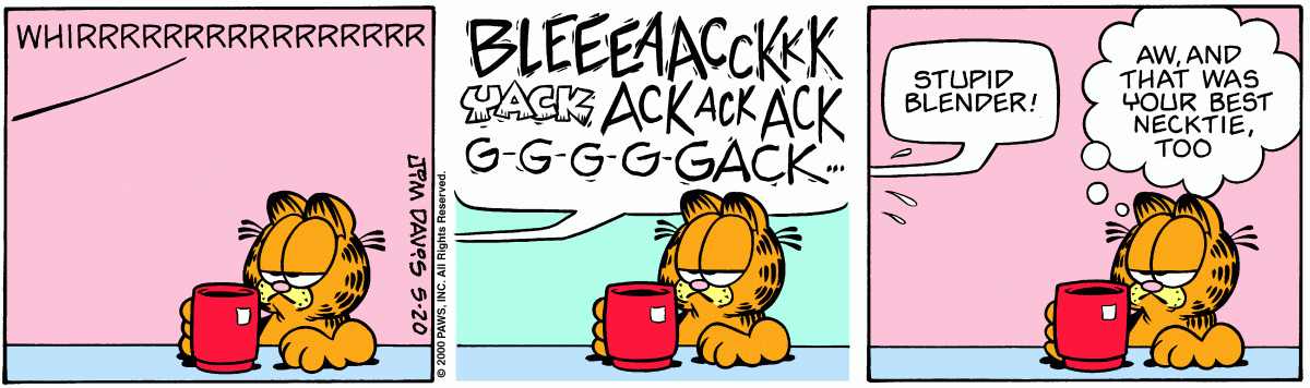 Garfield comic strip for Saturday, May 20, 2000