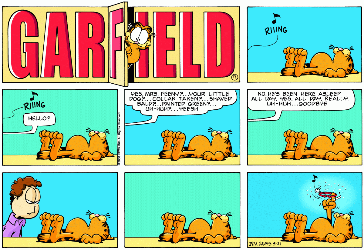 Garfield, May 21, 2000