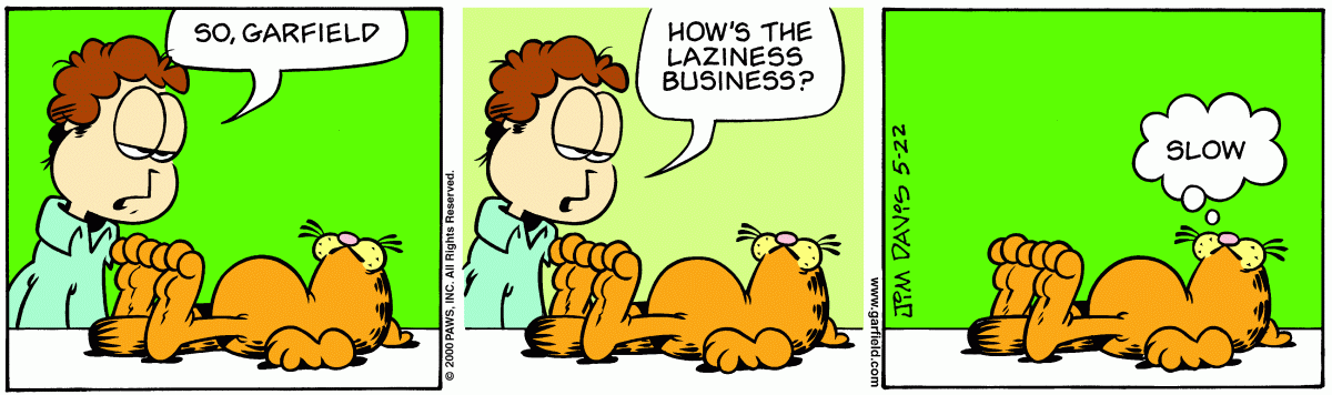Garfield, May 22, 2000