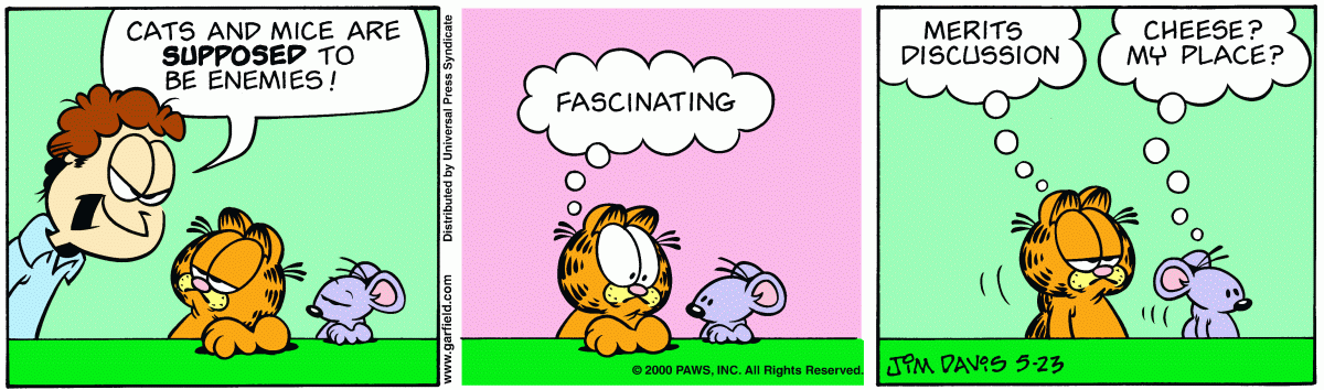 Garfield comic strip for Tuesday, May 23, 2000