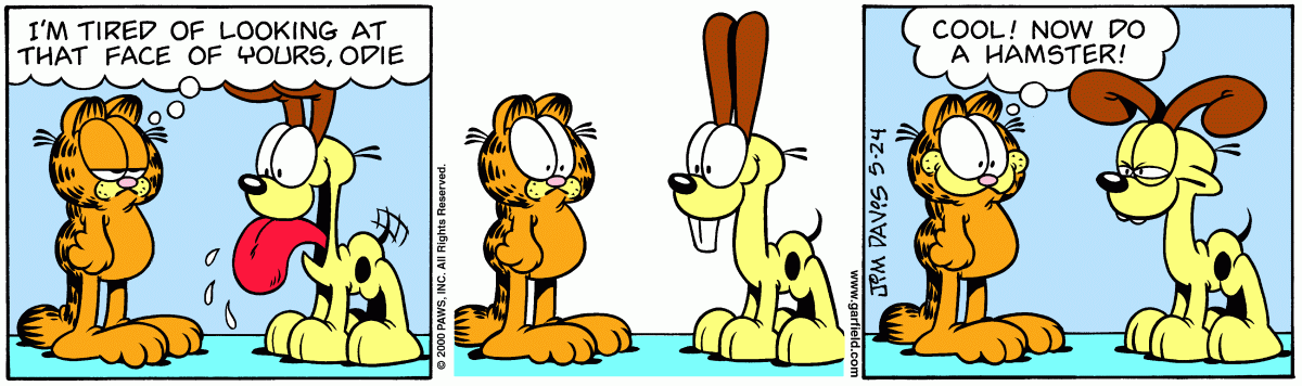 Garfield comic strip for Wednesday, May 24, 2000