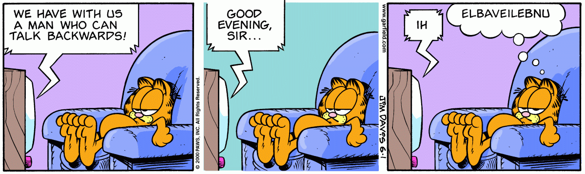 Garfield, June 1, 2000