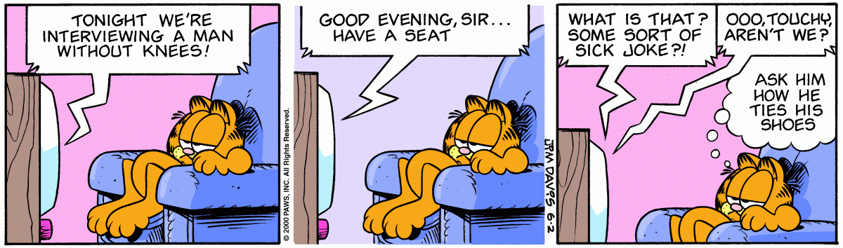 Garfield comic strip for Friday, June 2, 2000