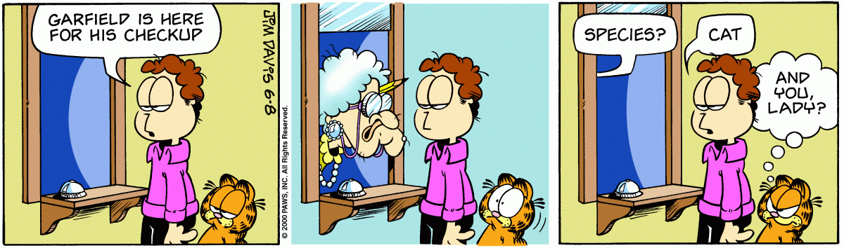 Garfield, June 8, 2000