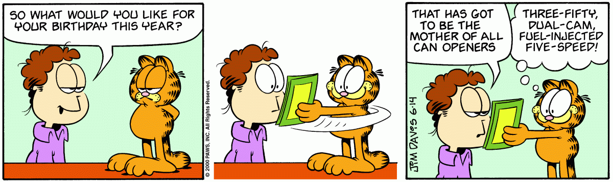Garfield, June 14, 2000