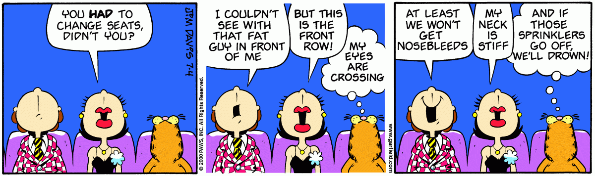 Garfield, July 4, 2000