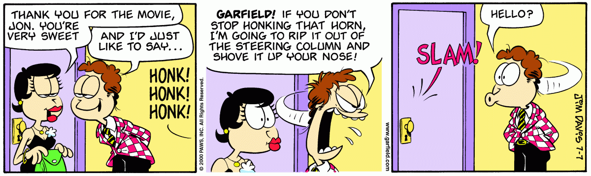 Garfield, July 7, 2000