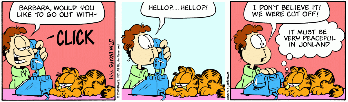 Garfield, July 14, 2000