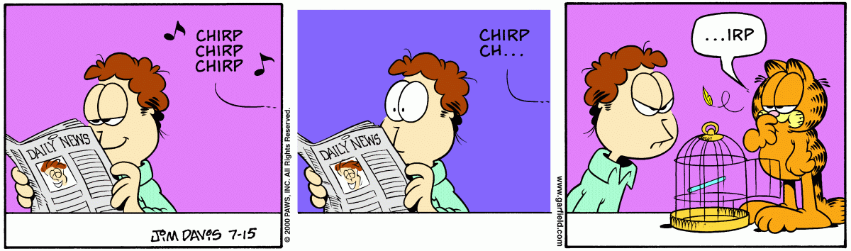 Garfield, July 15, 2000