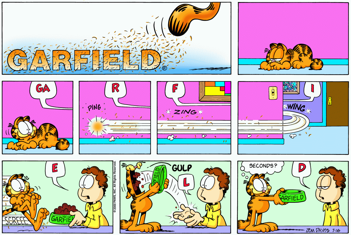 Garfield, July 16, 2000