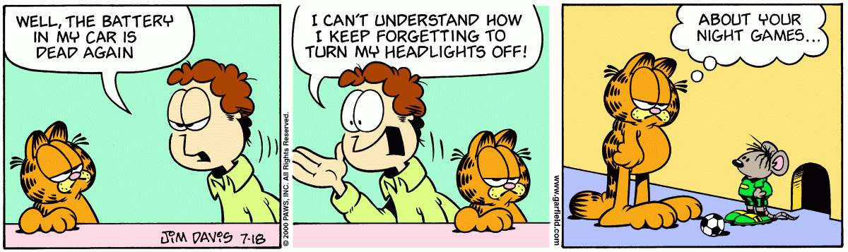 Garfield, July 18, 2000