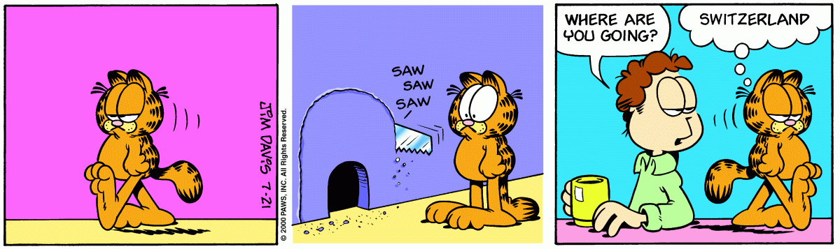 Garfield, July 21, 2000