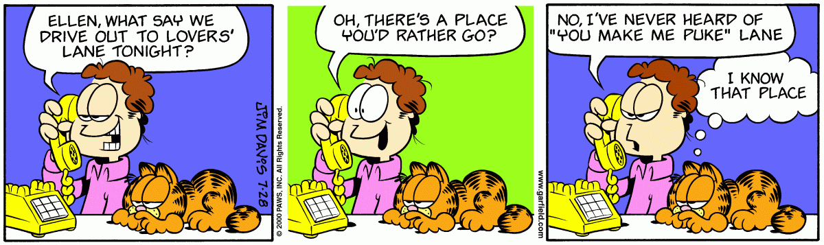 Garfield, July 28, 2000