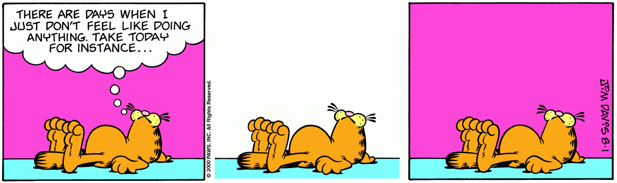 Garfield, August 1, 2000
