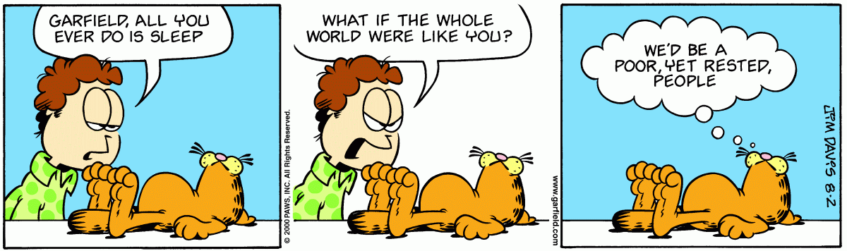 Garfield, August 2, 2000