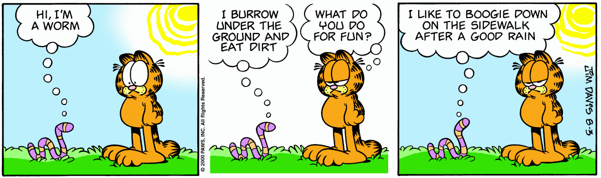 Garfield, August 3, 2000