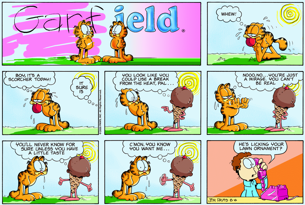 Garfield, August 6, 2000