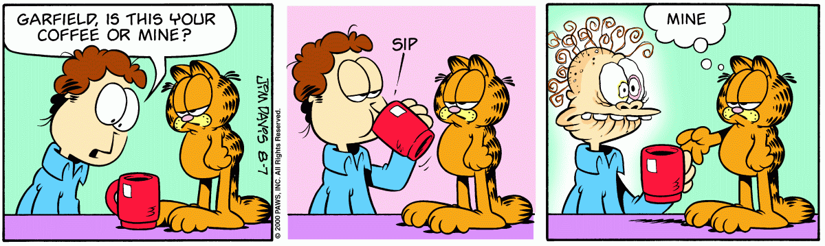 Garfield, August 7, 2000