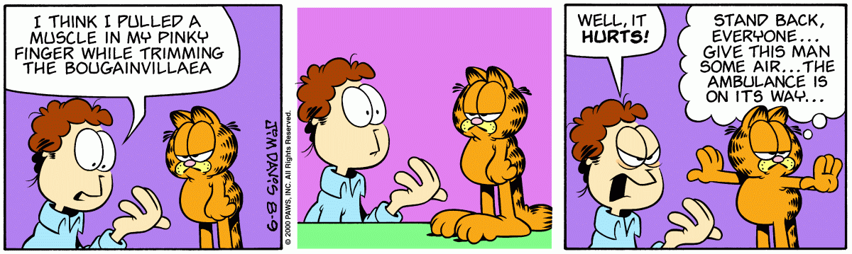Garfield, August 9, 2000