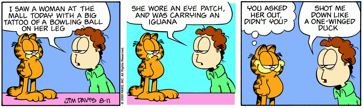 Garfield, August 11, 2000
