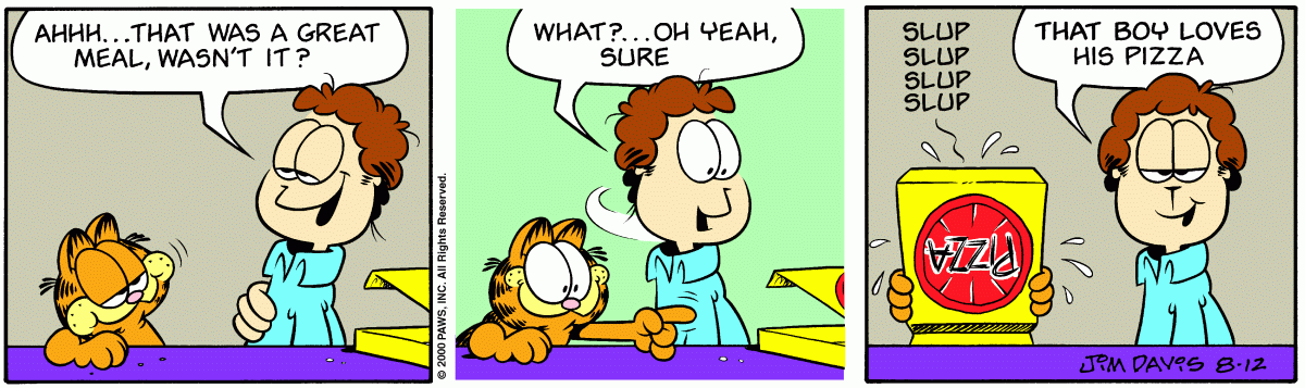 Garfield, August 12, 2000