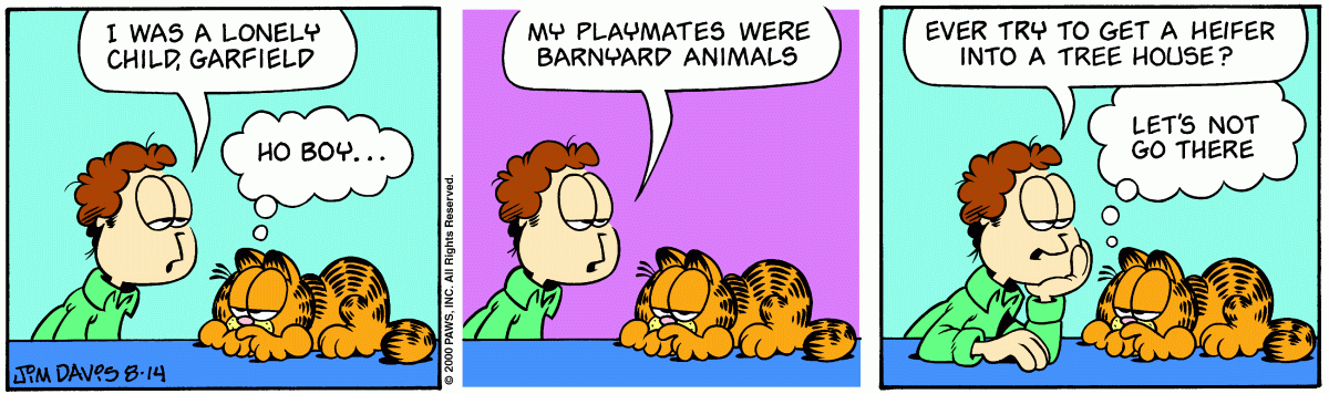 Garfield, August 14, 2000