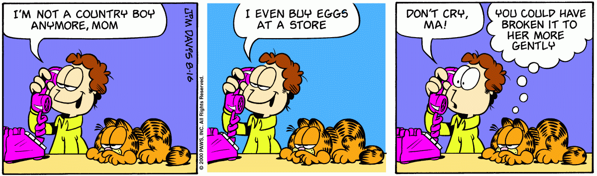 Garfield, August 16, 2000