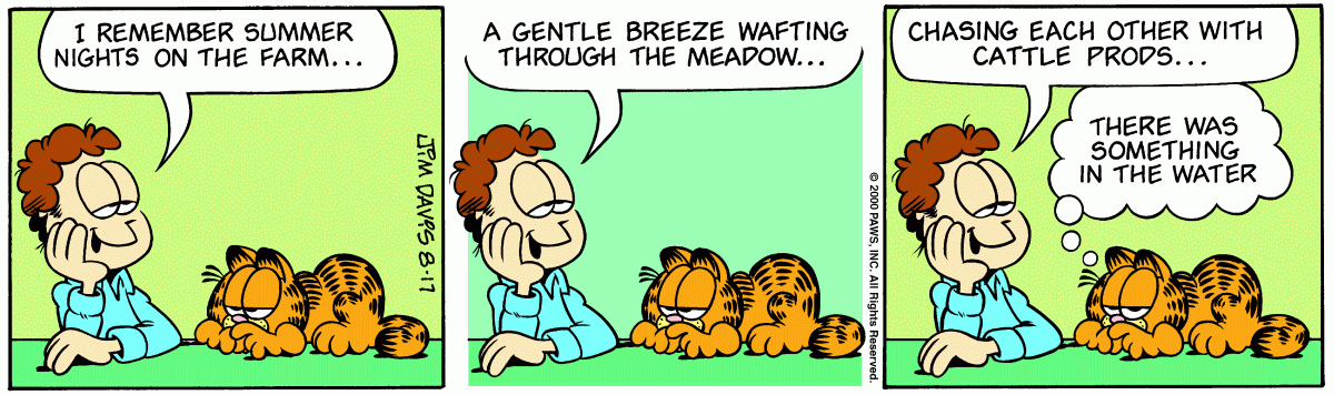 Garfield, August 17, 2000