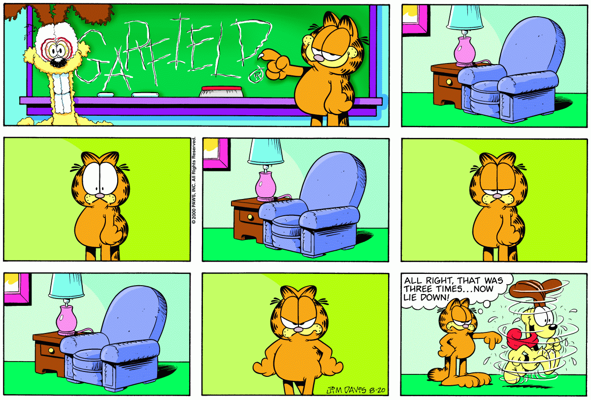 Garfield, August 20, 2000