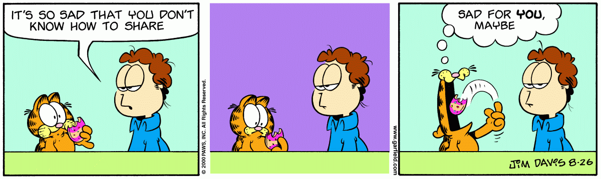 Garfield, August 26, 2000