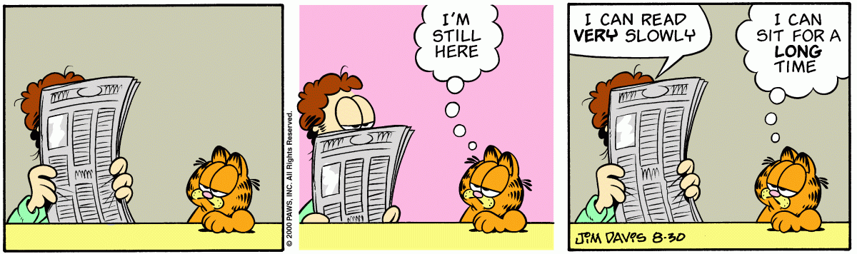 Garfield, August 30, 2000
