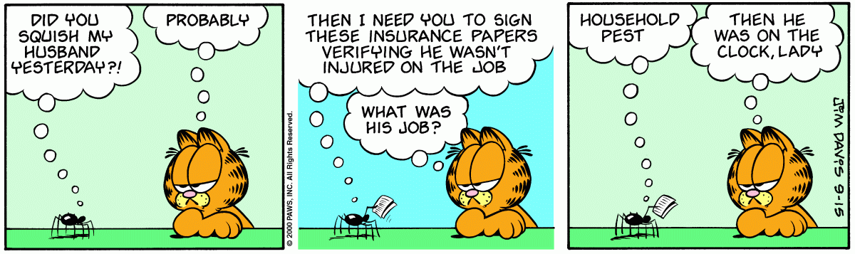 Garfield, September 15, 2000