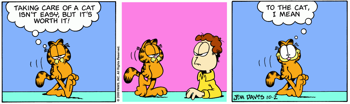 Garfield, October 2, 2000