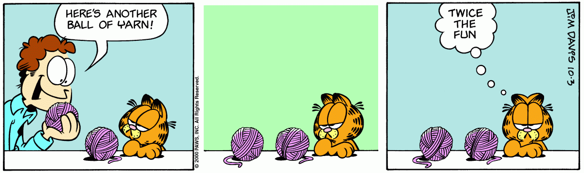 Garfield, October 3, 2000
