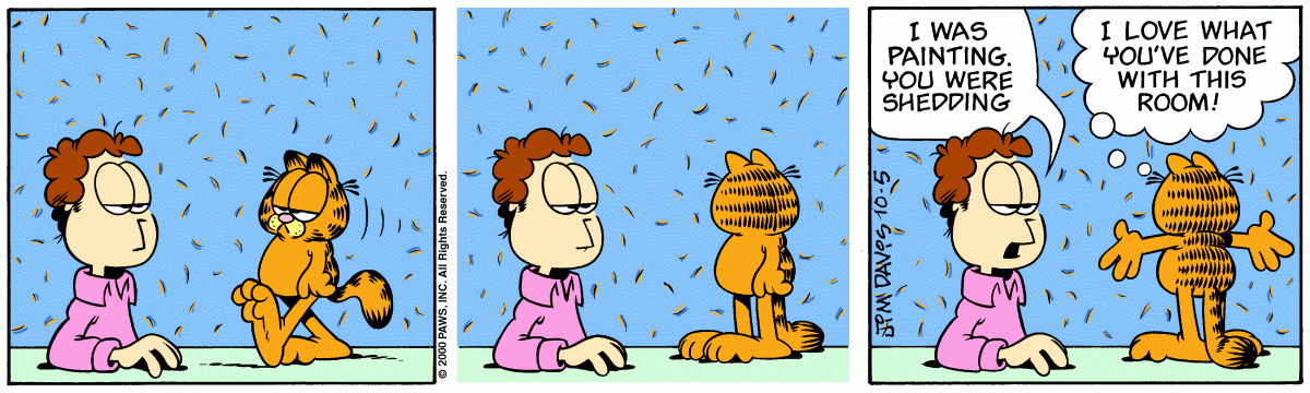 Garfield comic strip for Thursday, October 5, 2000