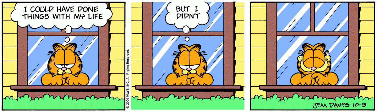 Garfield comic strip for Monday, October 9, 2000
