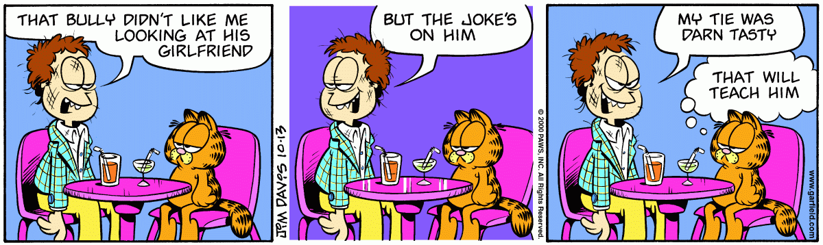 Garfield comic strip for Friday, October 13, 2000