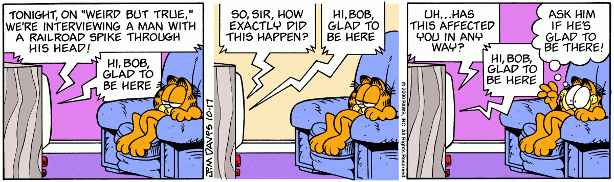 Garfield, October 17, 2000
