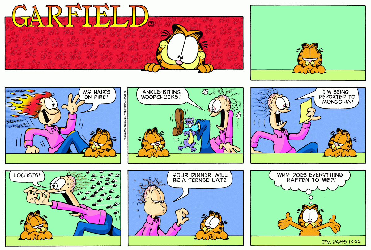Garfield, October 22, 2000