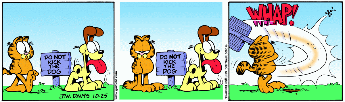 Garfield, October 25, 2000